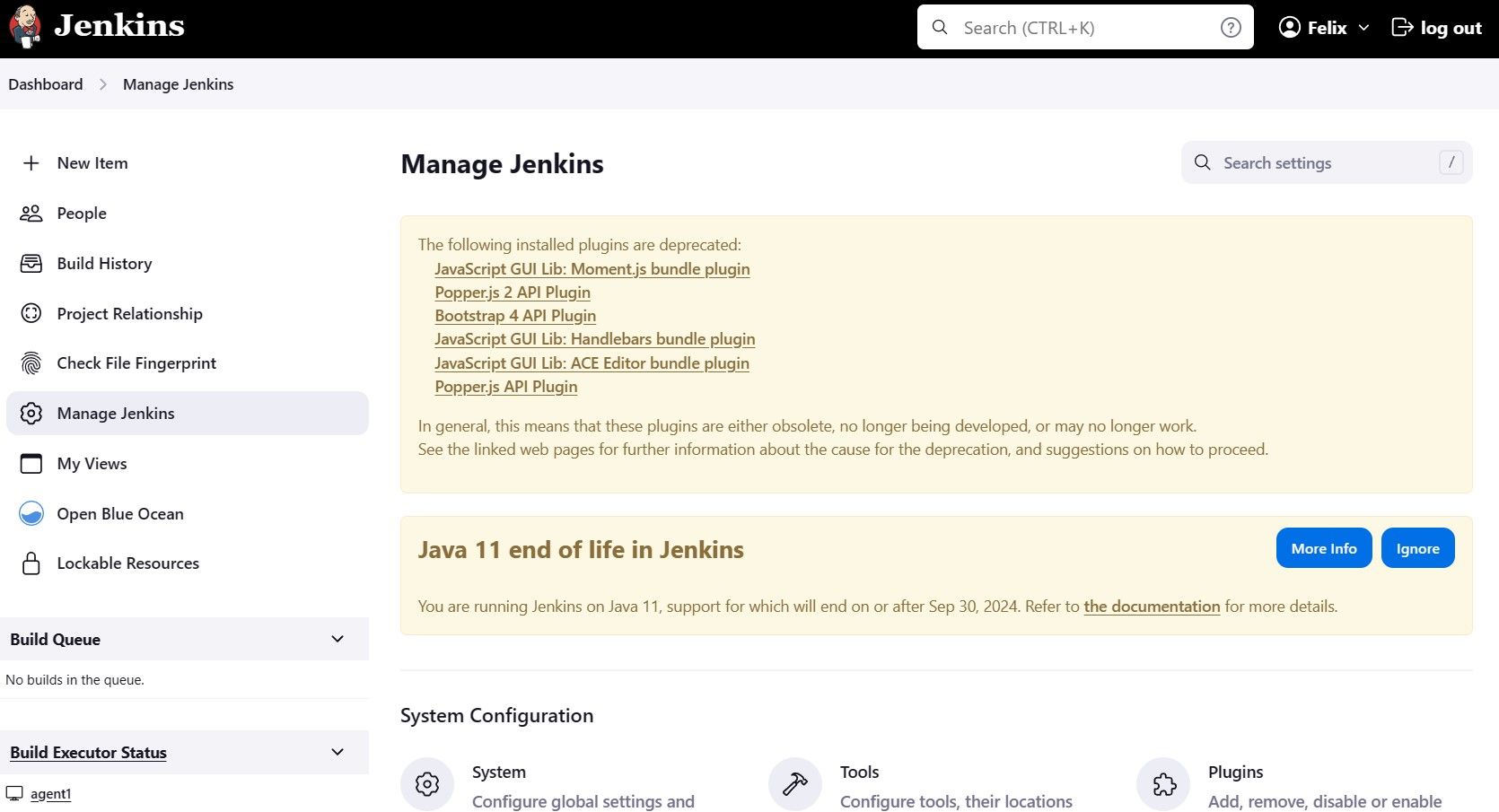 Update Jenkins to Java 17 from Java 11 in Linux