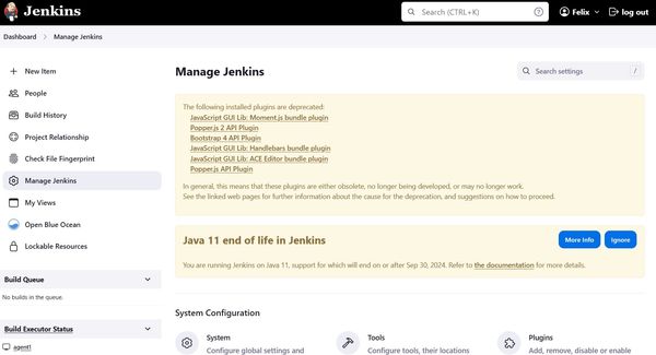 Update Jenkins to Java 17 from Java 11 in Linux