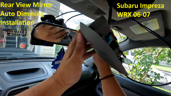 Rear View Mirror / Auto Dimming: How to install In Subaru Impreza WRX 2006 2007